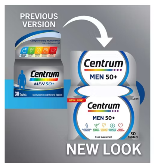 Centrum Men 50+ Multivitamins & Minerals, 30 Tablets - Image 2
